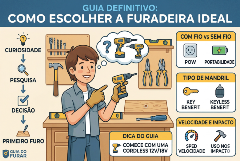 Como Escolher a Furadeira Ideal: Guia Definitivo Para Iniciantes
