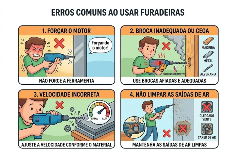 Erro Comum ao Usar Furadeiras Que Pode Danificar Sua Ferramenta (Evite Isso!)